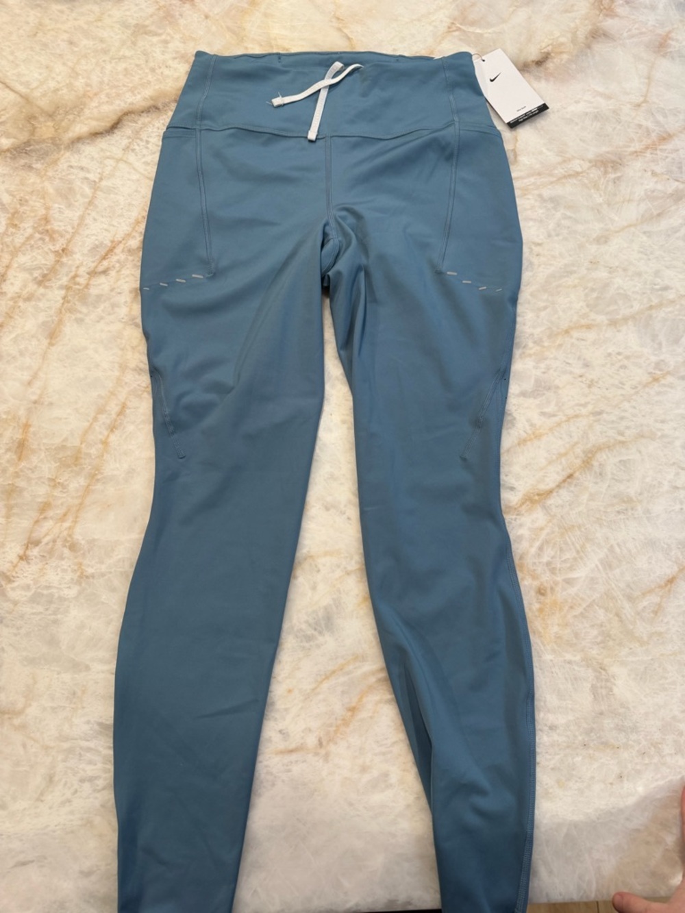 Nike Blue 7/8 Running Leggings - Picture 2 of 10
